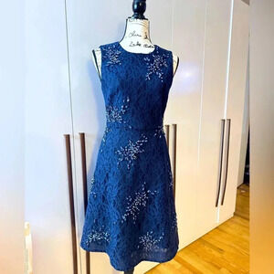 J Crew Collection Lace + Sequin Dress